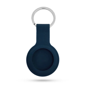 Silicone Key Ring Holder Case Cover Compatible with Apple Airtag -Blue