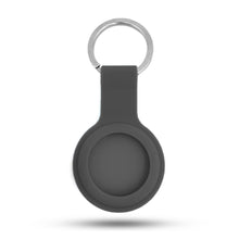 Load image into Gallery viewer, Silicone Key Ring Holder Case Cover Compatible with Apple Airtag 2021 (Black)