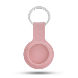 Silicone Key Ring Holder Case Cover Compatible with Apple Airtag 2021 (Black)