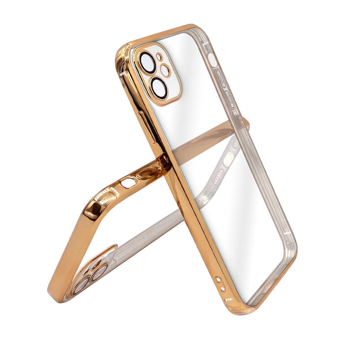 Transparent Silicone Case Cover For iPhone 11-Gold
