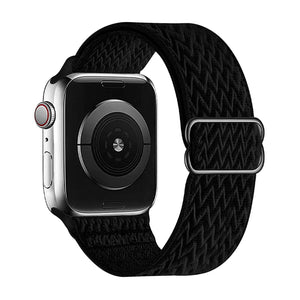 cellfather solo loop Braided Straps For Apple watch- jetblack