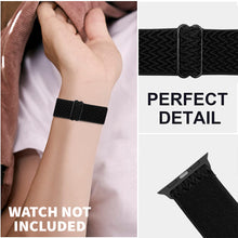 Load image into Gallery viewer, Solo Loop Braided Strap For Apple Watch 38/40/41mm- Jet Black