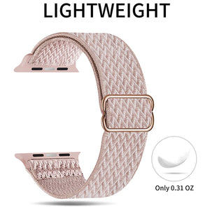 Solo Loop Braided Strap For Apple Watch 38/40/41mm- Pink Sand