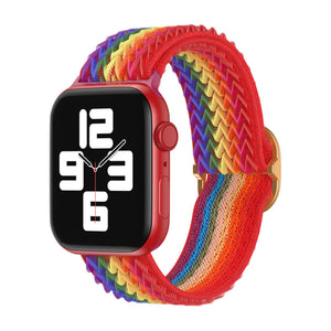 Solo Loop Braided Strap For Apple Watch 42/44/45mm- Pride