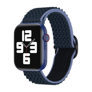 Solo Loop Braided Strap For Apple Watch 42/44/45/49mm- Jet Black