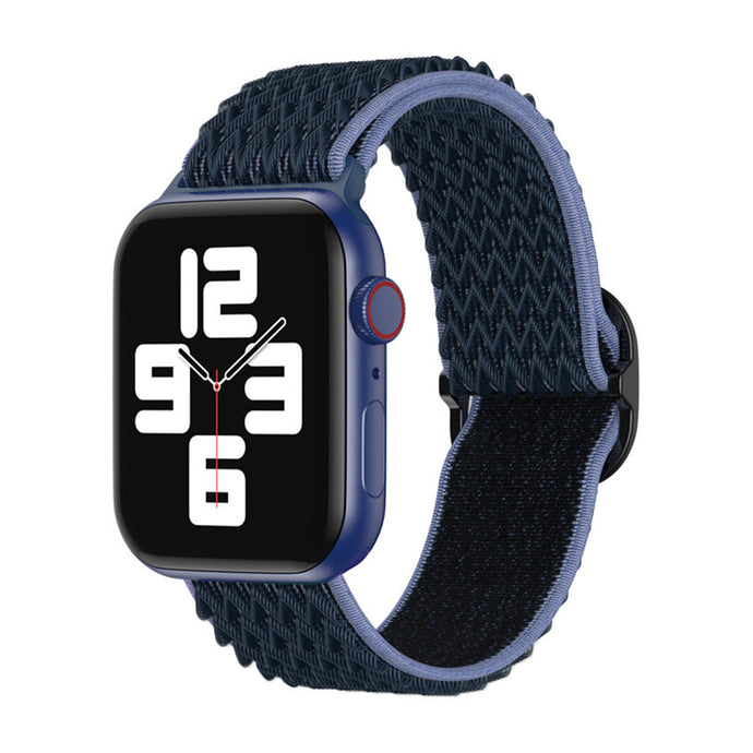 Solo Loop Braided Strap For Apple Watch 42/44/45/49mm- Midnight Blue