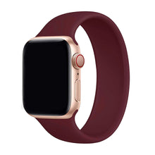 Load image into Gallery viewer, Solo Loop Elastic Silicone Strap for Apple Watch 38/40mm-Wine