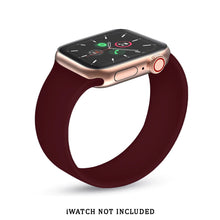 Load image into Gallery viewer, Solo Loop Elastic Silicone Strap for Apple Watch 38/40mm-Wine