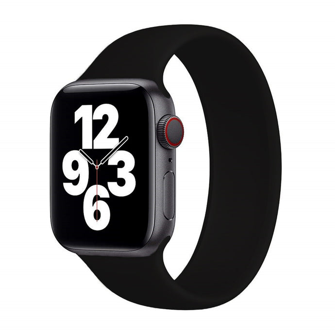 Silicone Strap For Apple Watch-Black (42/44mm) - CellFAther