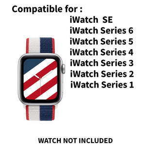 Woven Nylon Straps For Apple Watch-38/40/41mm-United States