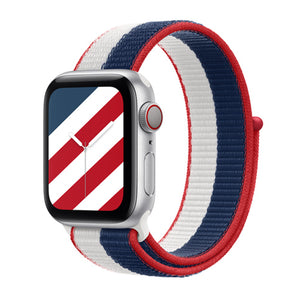 Woven Nylon Straps For Apple Watch-42/44/45mm-Great Britain