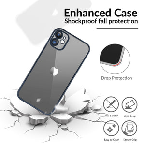 Transparent Silicone Case Cover For iPhone 11-Blue