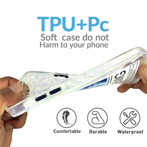 Soft Silicone Transparent Printed Case Compatible with iPhone 12 Pro-EMG Cloud