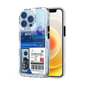 Soft Silicone Transparent Printed Case Compatible with iPhone 12 Pro-Moon