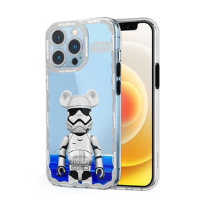 Soft Silicone Transparent Printed Case Compatible with iPhone 12 Pro-Moon