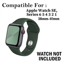 Load image into Gallery viewer, Silicone Strap For Apple Watch-Olive Green (38/40mm)