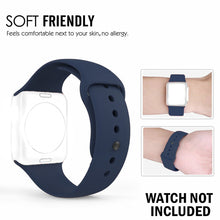 Load image into Gallery viewer, Silicone Strap For Apple Watch-Blue (38/40mm)