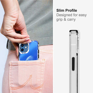 Soft Silicone Transparent Printed Case Compatible with iPhone 12 -Moon