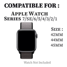 Load image into Gallery viewer, Woven Nylon Strap For Apple Watch-Anchor Gray(42/44/45mm)