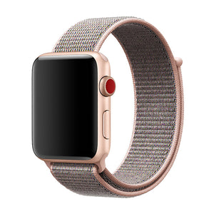 Woven Nylon Strap For Apple Watch-Pink Sand (42/44/45mm)