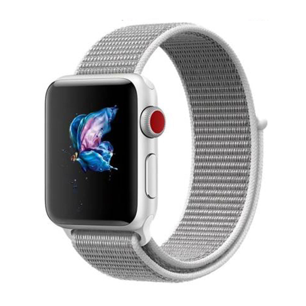 Woven Nylon Strap For Apple Watch-Seashell (42/44/45/49mm)