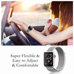 Woven Nylon Strap For Apple Watch-Seashell (42/44/45/49mm)