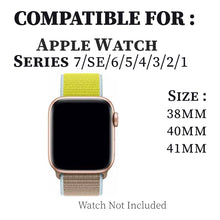 Load image into Gallery viewer, Woven Nylon Strap For Apple Watch-Camel (38/40/41mm)
