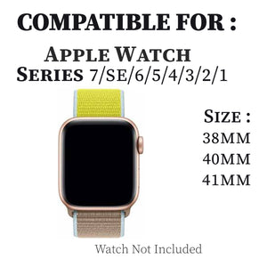 Woven Nylon Strap For Apple Watch-Camel (38/40/41mm)