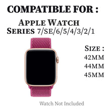 Load image into Gallery viewer, Woven Nylon Strap For Apple Watch-Dragon Fruit (42/44/45/49mm)