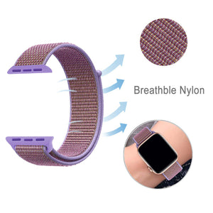 Woven Nylon Strap For Apple Watch-Lilac (42/44mm)