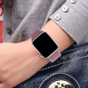 Woven Nylon Strap For Apple Watch-Lilac (42/44mm)
