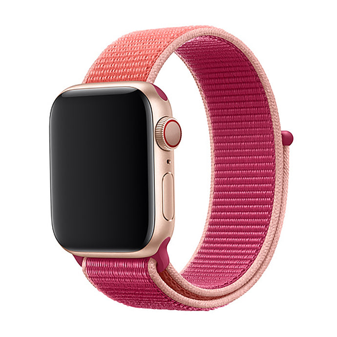 Woven Nylon Strap For Apple Watch-Pomegranate (42/44mm)