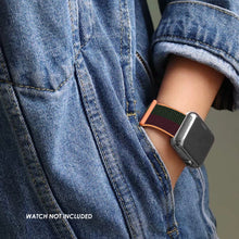 Load image into Gallery viewer, Woven Nylon Straps For Apple Watch-42/44/45mm-Forest Green