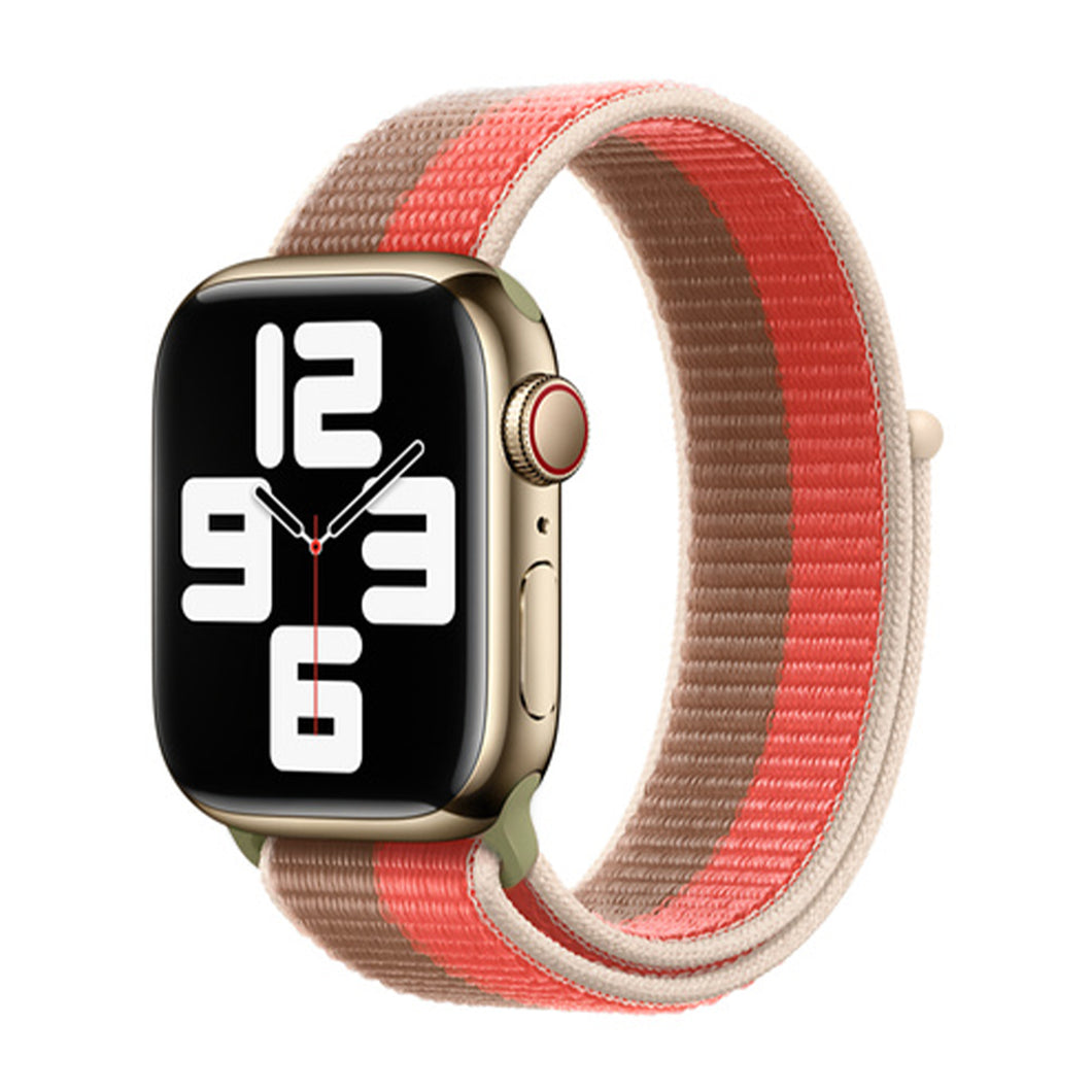 Woven Nylon Straps For Apple Watch-42/44/45mm-Tan