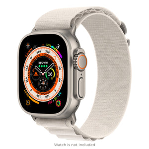   Cellfather Apple iWatch Ultra Alpine loop Band Straps For Apple iWatch-42/44/45/49mm-starlight