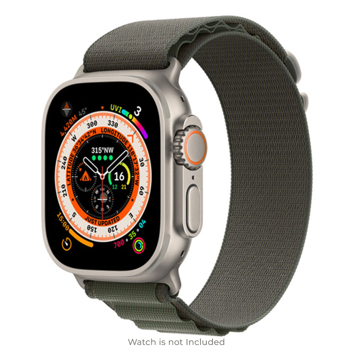 Alpine Loop Band Straps For Apple iWatch 44/45/49mm-Black – CellFAther