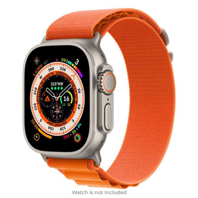 Cellfather Apple iWatch Ultra Alpine loop Band Straps For Apple iWatch-42/44/45/49mm-Orange