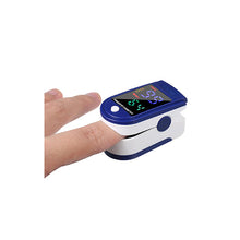 Load image into Gallery viewer, Finger Tip Pulse Oximeter for Measuring SpO2 Oxygen and Heart Rate (Blue)