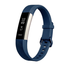 Load image into Gallery viewer,  CellFAther Midnight Blue Silicone Strap For Fitbit Alta Bands/Alta HR/Ace-Midnight Blue