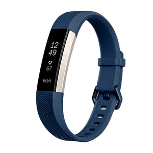  CellFAther Midnight Blue Silicone Strap For Fitbit Alta Bands/Alta HR/Ace-Midnight Blue