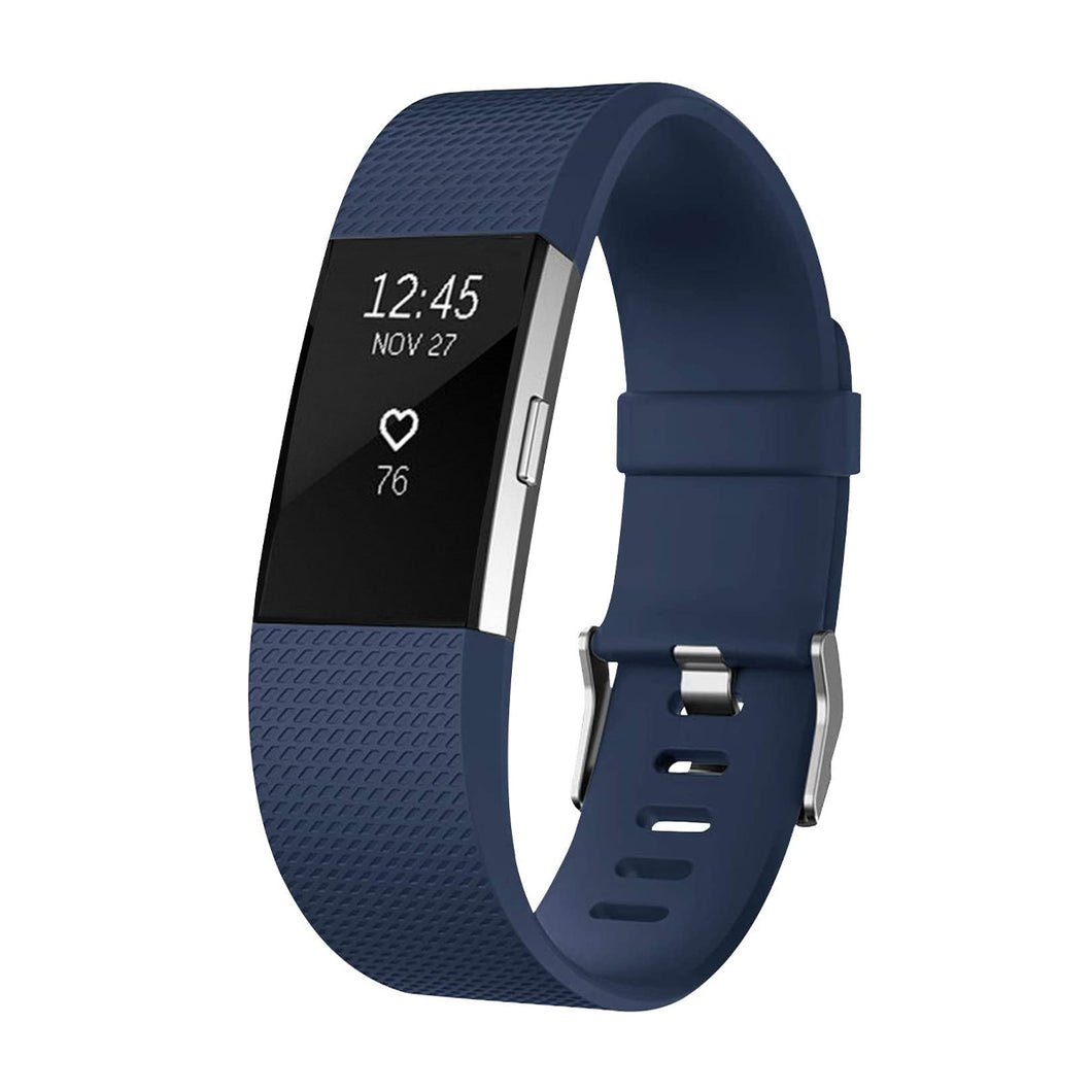 Silicone Replacement Band For Fitbit Charge 2-Blue