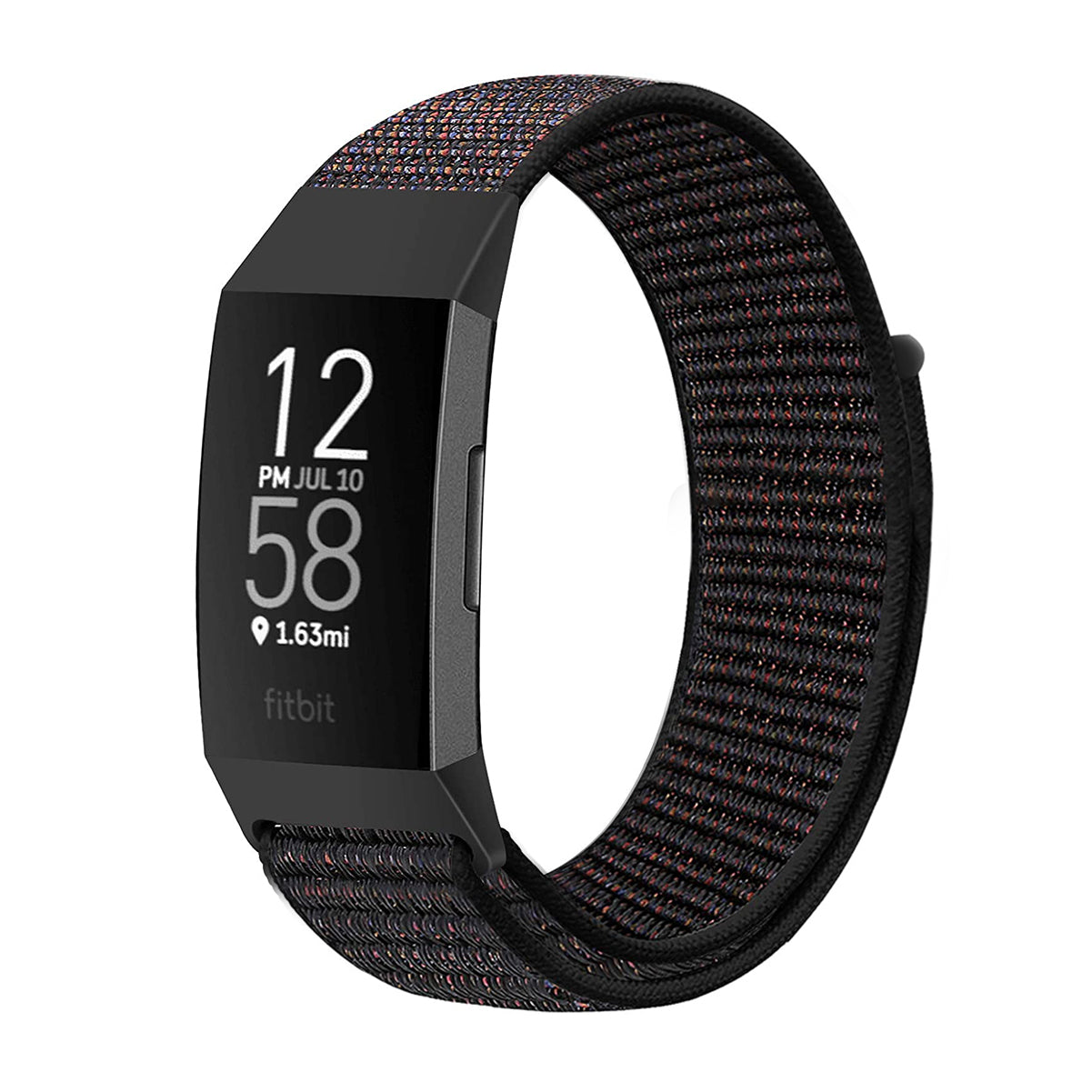 Cinturino In Silicone Per Fitbit Charge 4 E 3 - Nero, Traspirante E Sportivo, 20mm