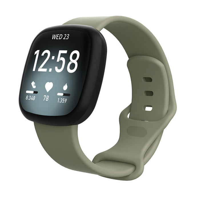 Silicone Wristband Strap For Fitbit Sense/Versa 3-Grey