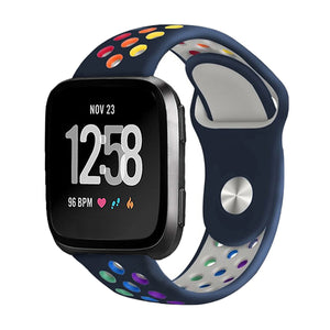 Silicone Dotted Strap For Fitbit Versa