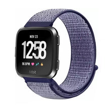 Load image into Gallery viewer, Woven Nylon Strap For Fitbit Versa/Versa 2/Versa Lite (Carbon black)