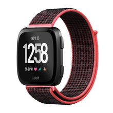 Load image into Gallery viewer, Woven Nylon Strap For Fitbit Versa/Versa 2/Versa Lite (Carbon black)