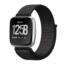 Load image into Gallery viewer, Woven Nylon Strap For Fitbit Versa/Versa 2/Versa Lite (Carbon black)