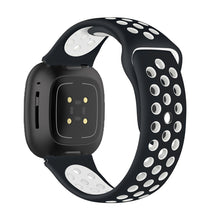 Load image into Gallery viewer, Silicone Strap For Fitbit Sense1-2/Versa 3-4 (Dotted- Black &amp; Green)