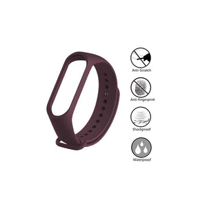 Silicone Wristband for Mi Band 4/ Mi Band 3 (Wine)