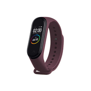 Silicone Wristband for Mi Band 4/ Mi Band 3 (Wine)